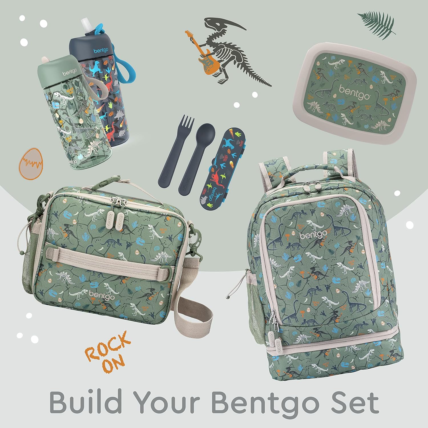 Bentgo Kids 2-in-1 Backpack & Insulated Lunch Bag - Durable 16” Backpack & Lunch Container in