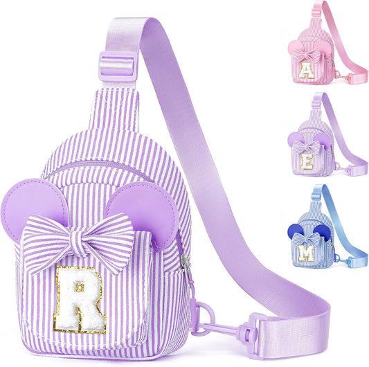 YOOLIFE Small Sling Bag, Personalized Bags for Girls, Gifts for Girls Kids, Girl Friend Daughter Birthday Gift for Kids Daughter Sister Girl Gifts Trendy Stuff Belt Sling Shoulder Bag (Purple R)