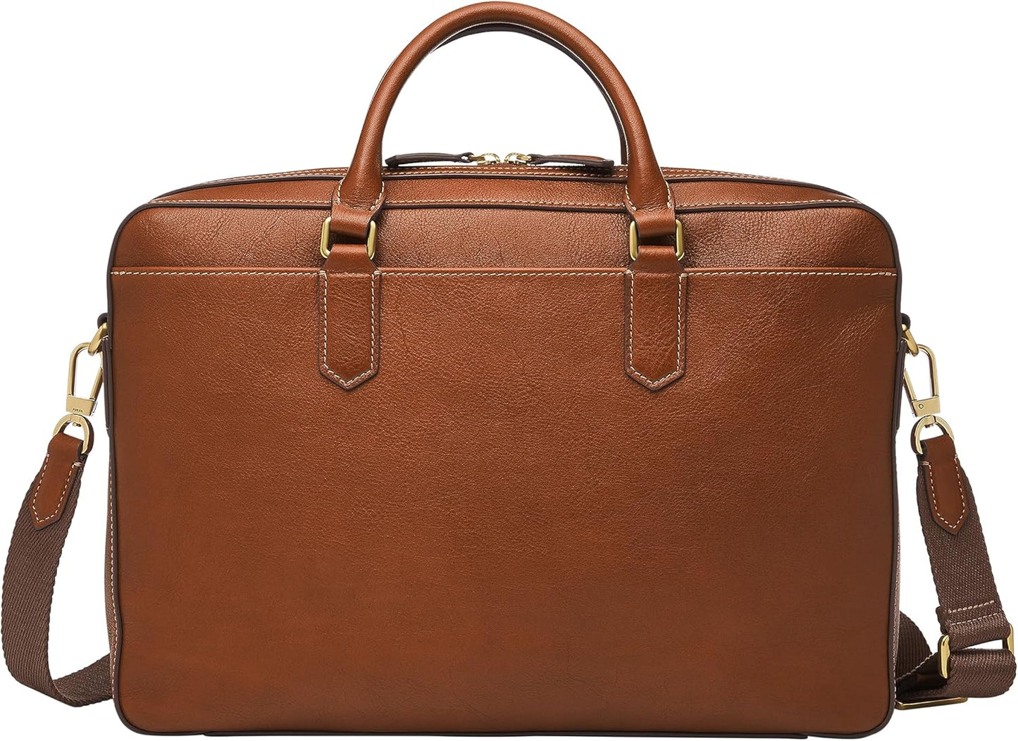 Fossil Men's Asher Leather Messenger Laptop Bag