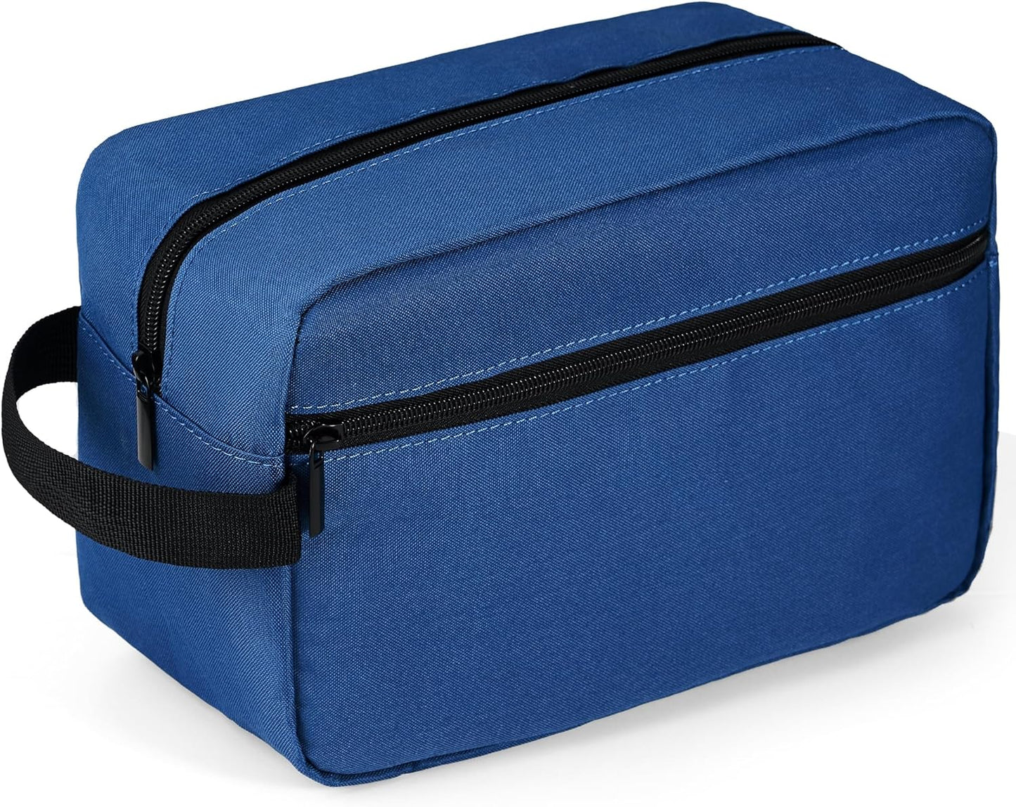 Elviros Travel Toiletry Bag for Women and Men, Lightweight Makeup Bag Hanging Dopp Kit with Shaving Compartment Cosmetic Organizer Large Tool Bag Travel Essentials, Navy Blue
