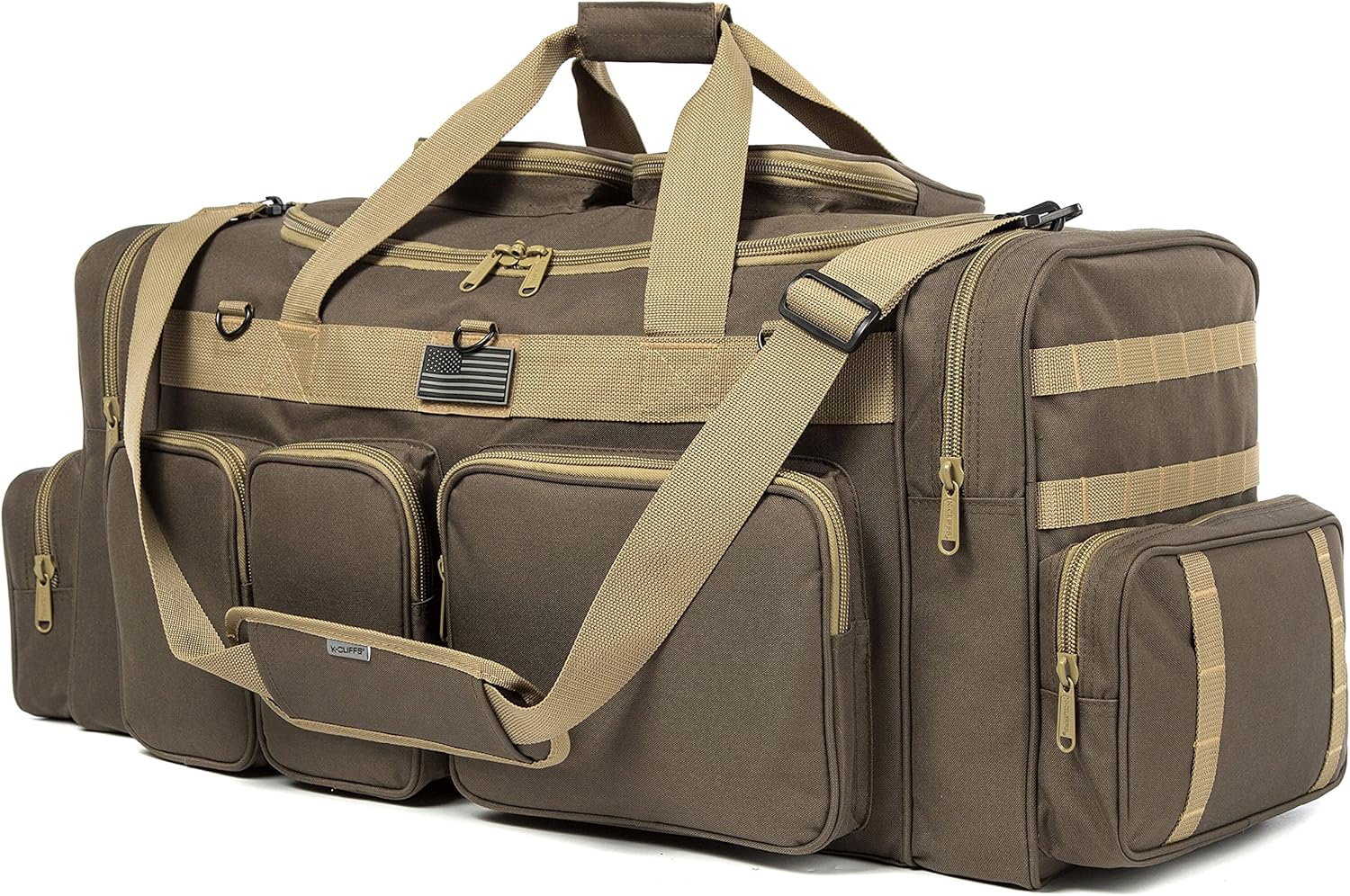 K-Cliffs Tactical Range Duffel Heavy Duty Large Gear Duffle Durable Quality Travel Sports Gym