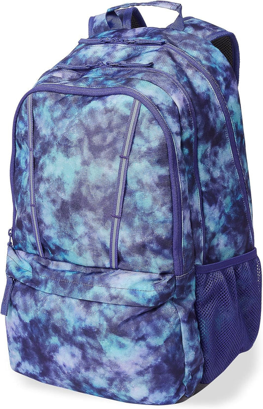 Lands' End Kids' ClassMate XL Backpack Plum Mystery Galaxy X-Large