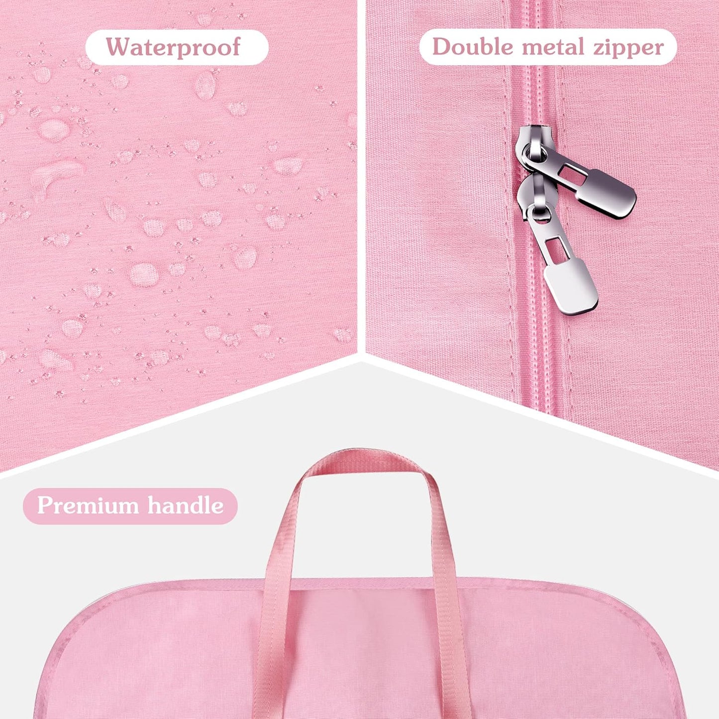 Heavy Duty Waterproof Garment Bag for Travel, Tear Resistance Suit Bag for Women Travel for Suits