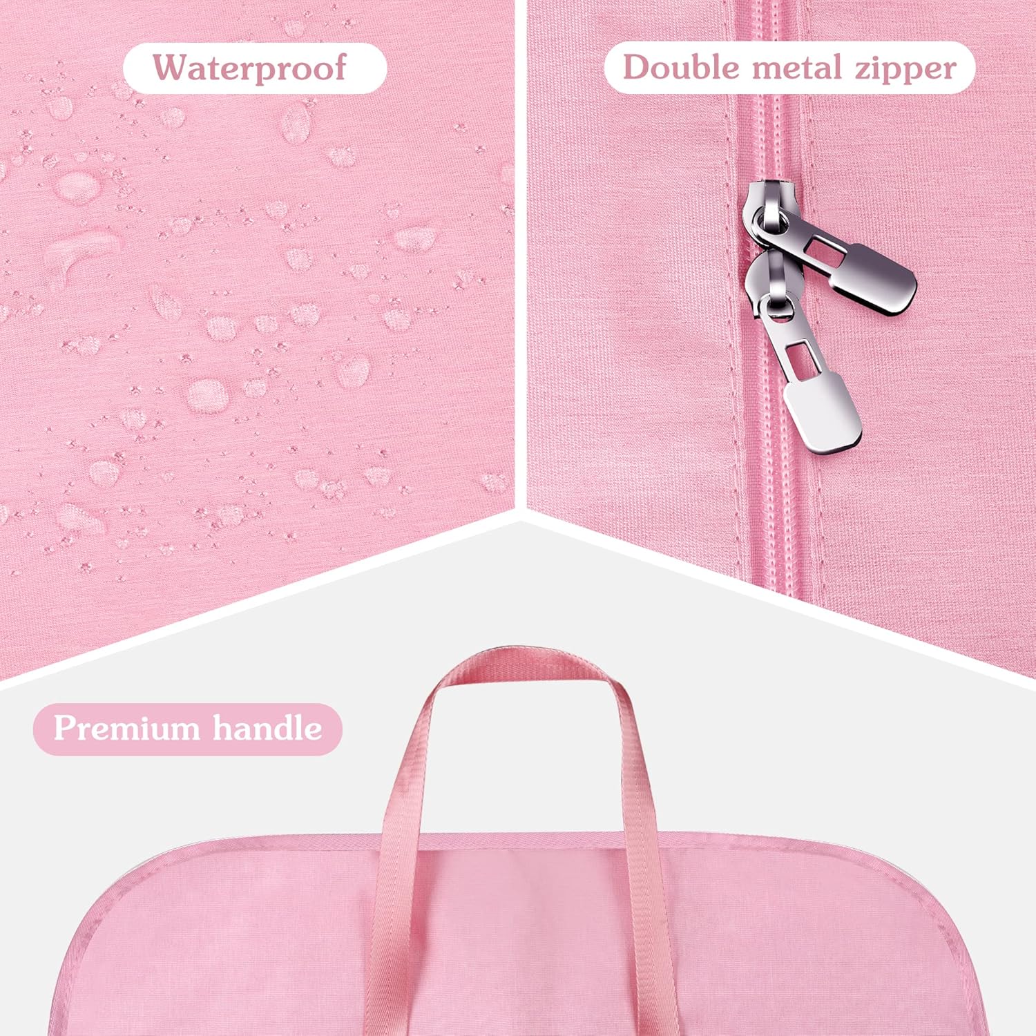Heavy Duty Waterproof Garment Bag for Travel, Tear Resistance Suit Bag for Women Travel for Suits