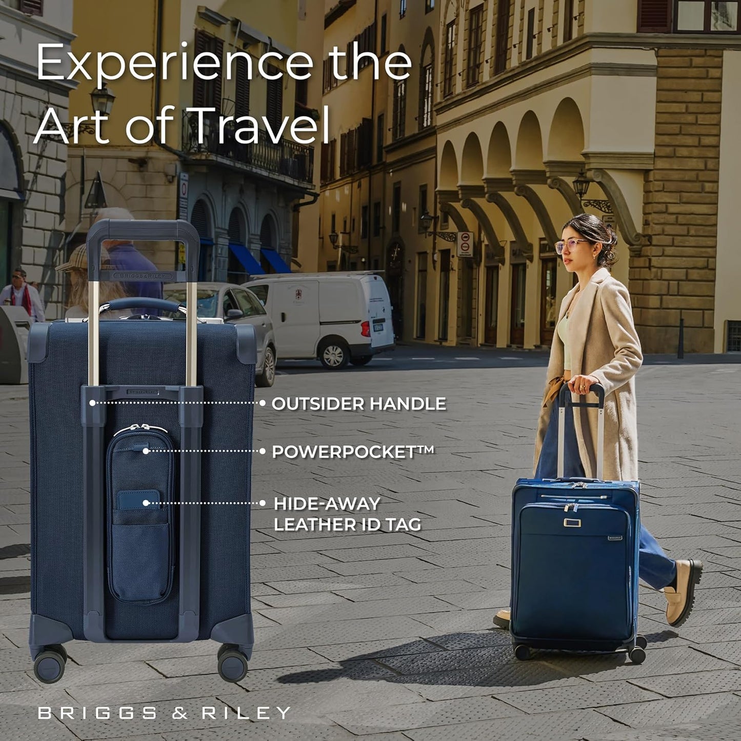 Briggs & Riley Essential 22" Carry On Expandable Spinner - Luggage for Travel, Suitcases with