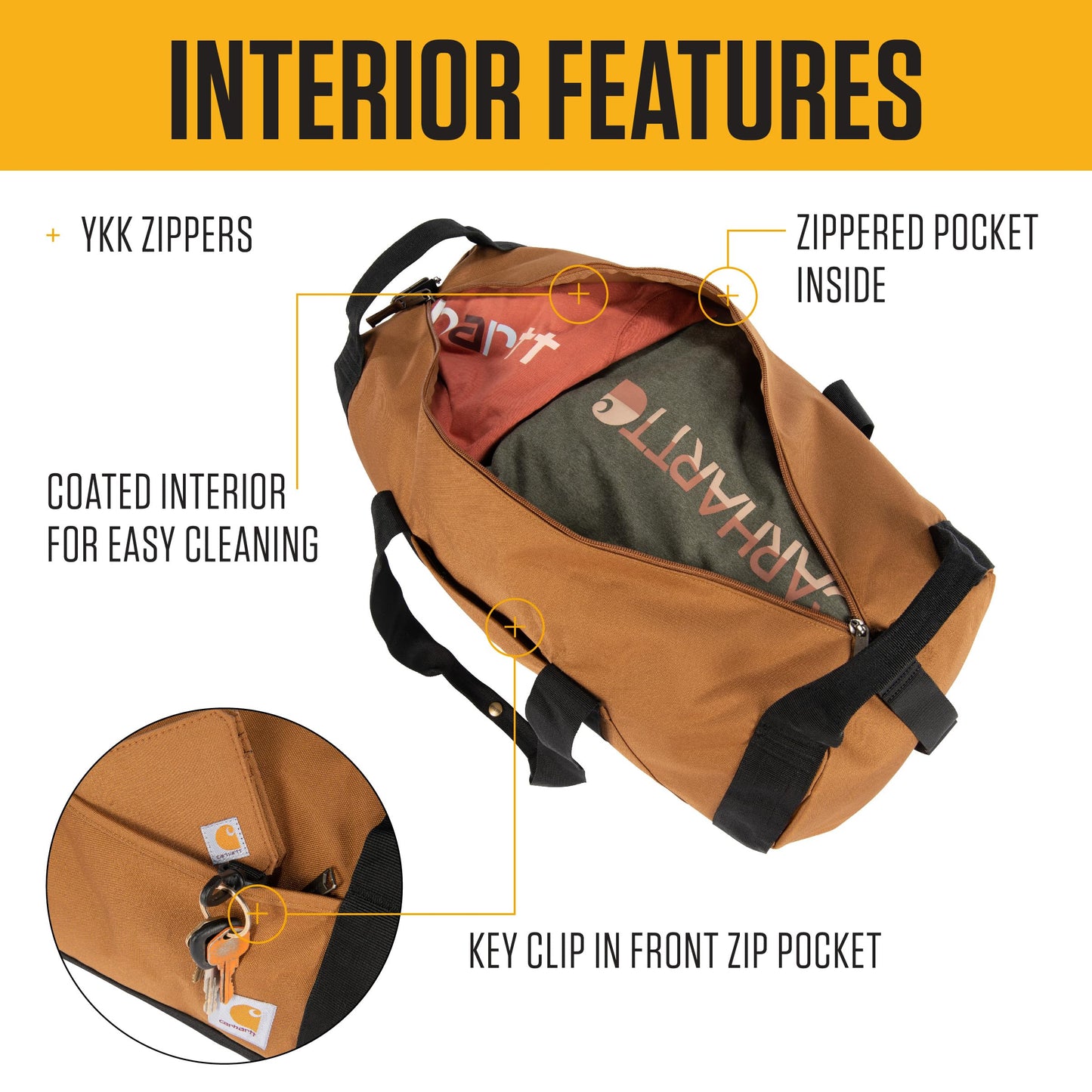 Carhartt Classic 40L Round Duffel Gravel