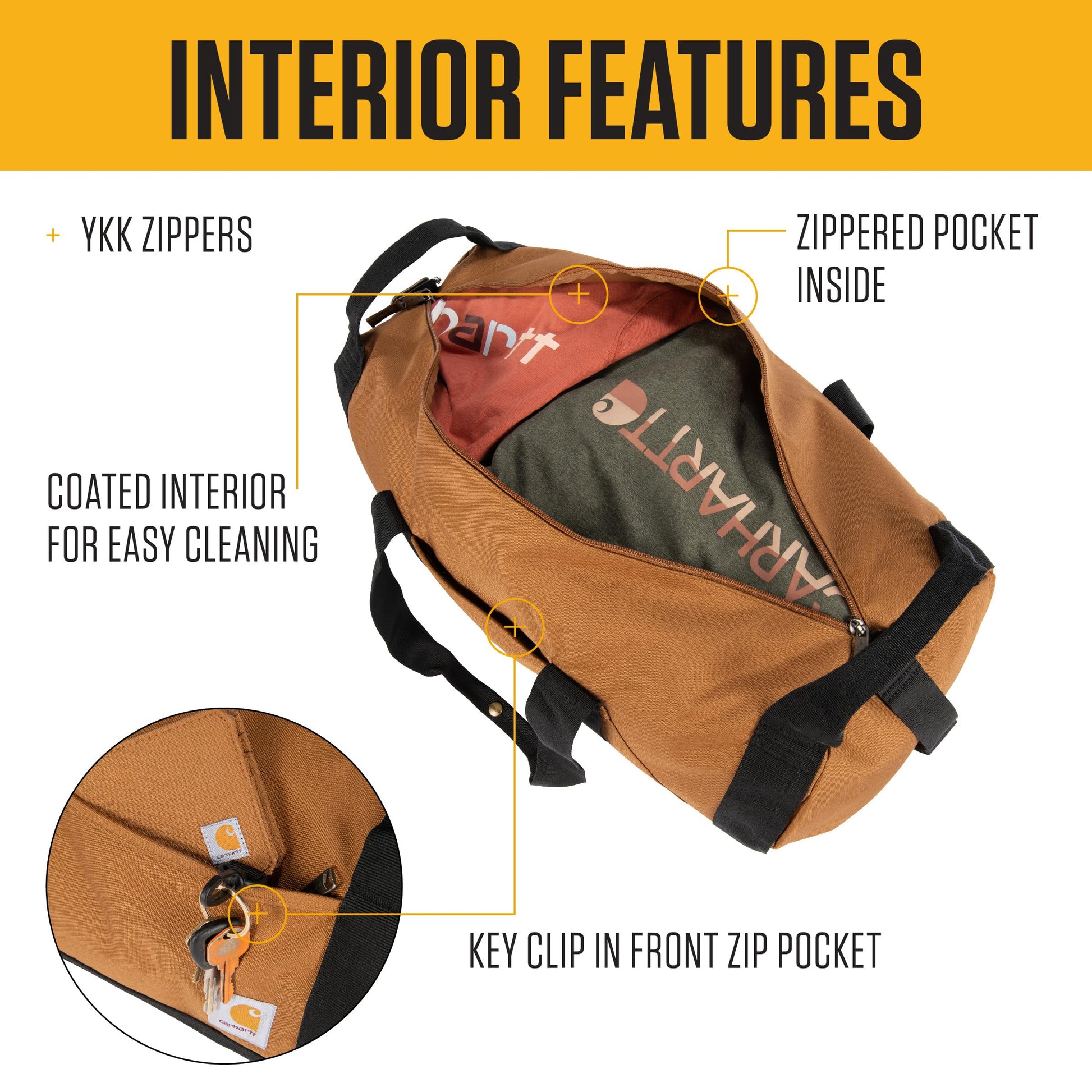 Carhartt Classic 40L Round Duffel Gravel