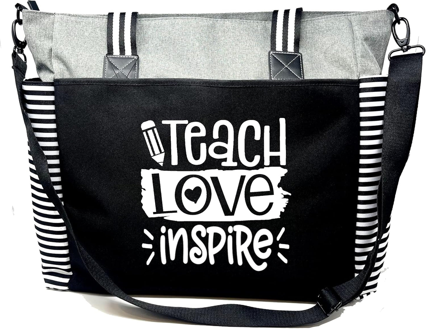 Brooke & Jess Designs Teacher Tote Bag for Work - Teacher Handbag Gifts for Women, Teacher Bag Best Teacher Appreciation Gift