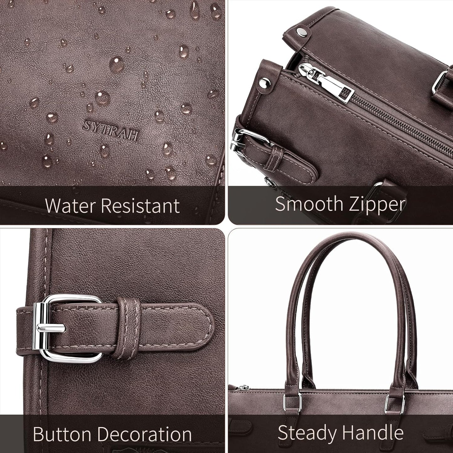 Laptop Tote Bag for Women Briefcase Laptop Purse, 15.6 inch Computer Work Bags with Satchel Purse