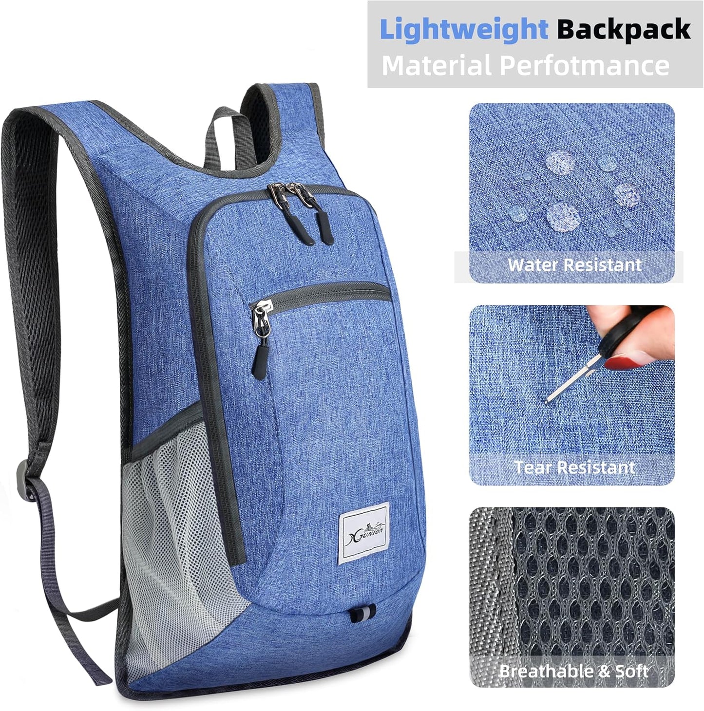 Hiking Backpack 10L Small Travel Lightweight Daypack Foldable Hiking Packable Camping Hiking