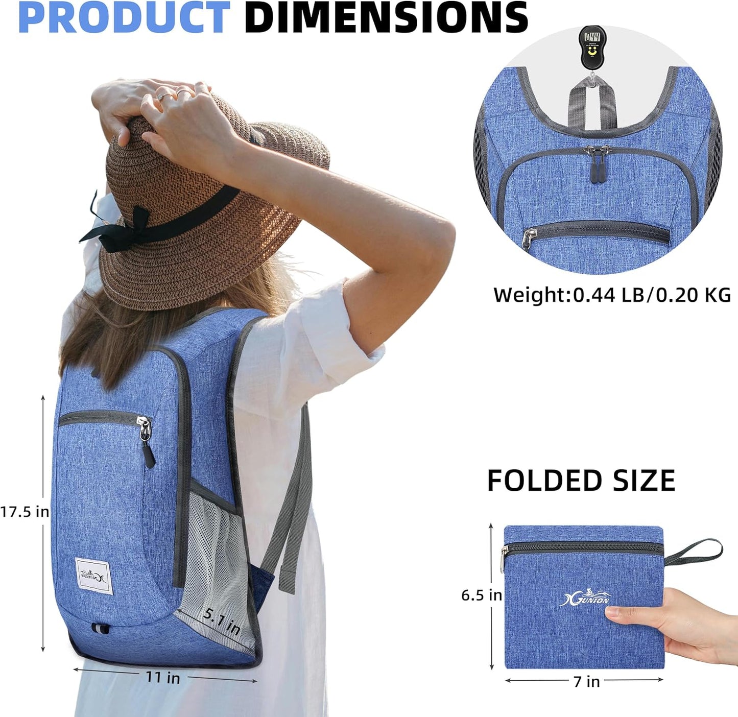 Hiking Backpack 10L Small Travel Lightweight Daypack Foldable Hiking Packable Camping Hiking
