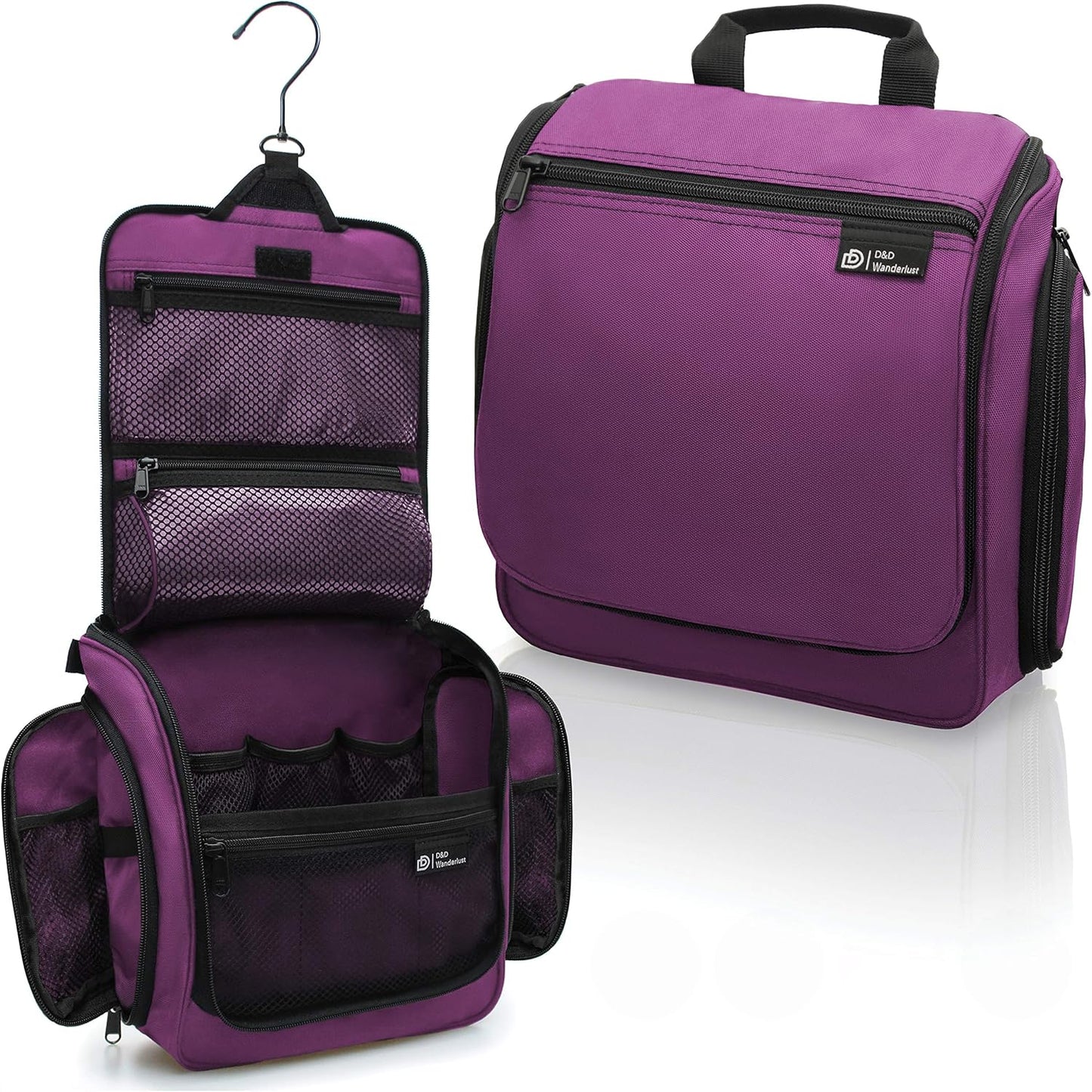 DD D&D Wanderlust D&D Hanging Travel Toiletry Bag for Men and Women – Cosmetics, Makeup and Toiletries Organizer Kit with 10 Compartments