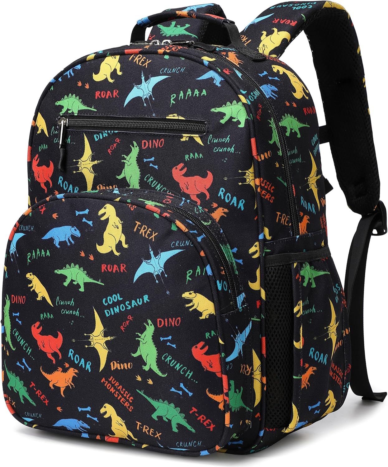 abshoo Cute Lightweight Kids Backpacks for Boys Kindergarten Elementary School Backpack for Boy ages 4-8 (Dinosaur Black)