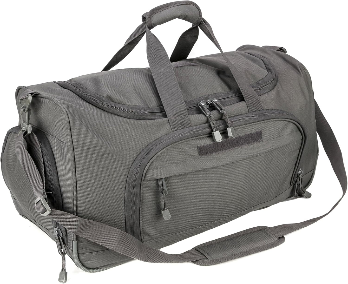 HYKING Gym Bag for Women & Men Tactical Duffle Military Weekender Work Out Lightweight Waterproof Sports Tote Shoe Pocket Gray