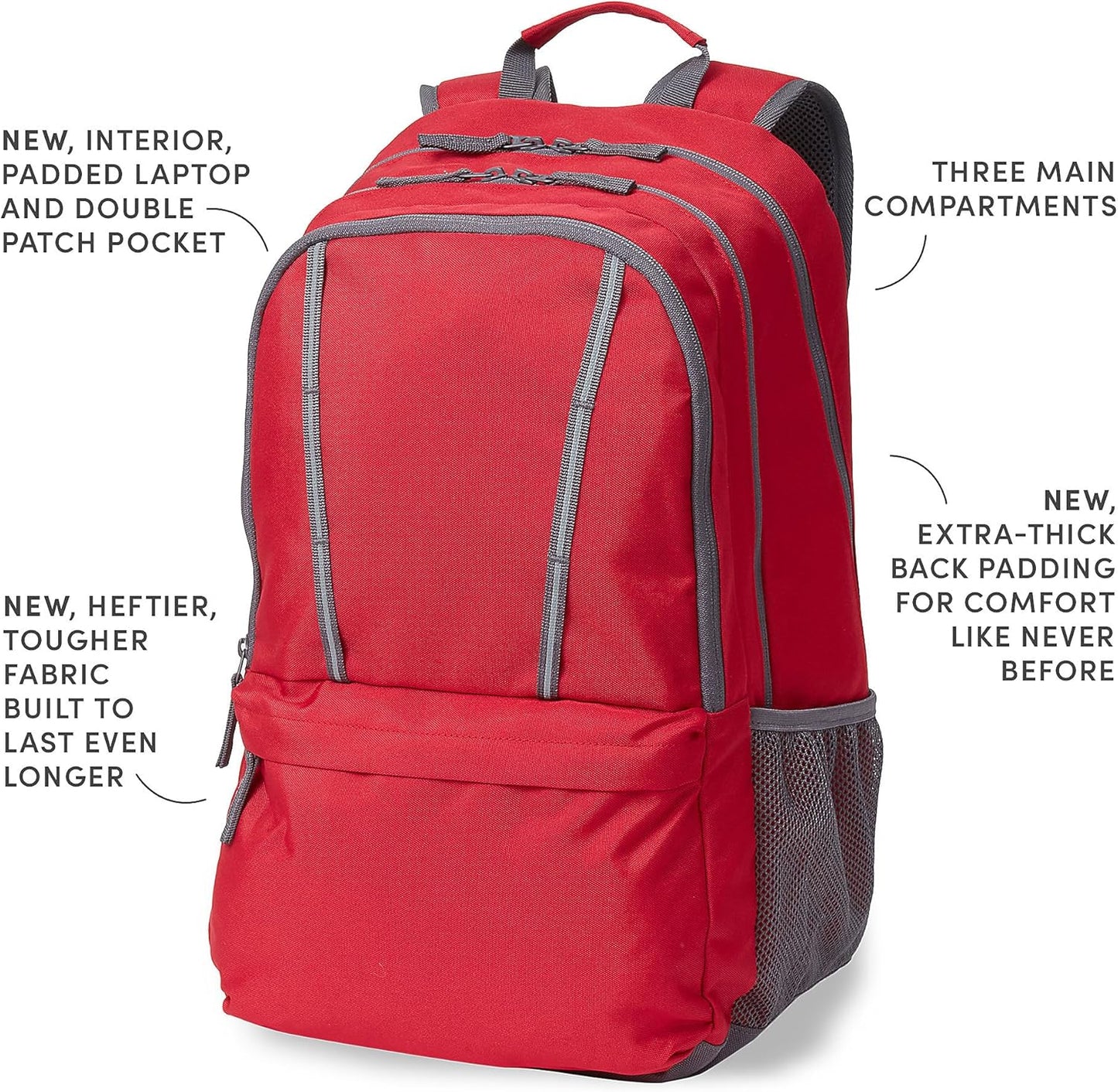 Lands' End Kids' ClassMate XL Backpack Red X-Large