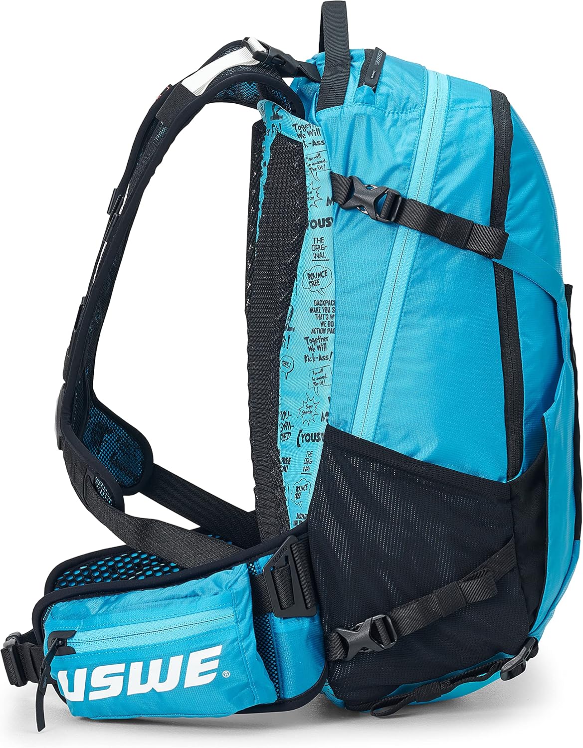 USWE Shred 25L Backpack, a High End Daypack for MTB, E-MTB, Mountain Bike, Blue