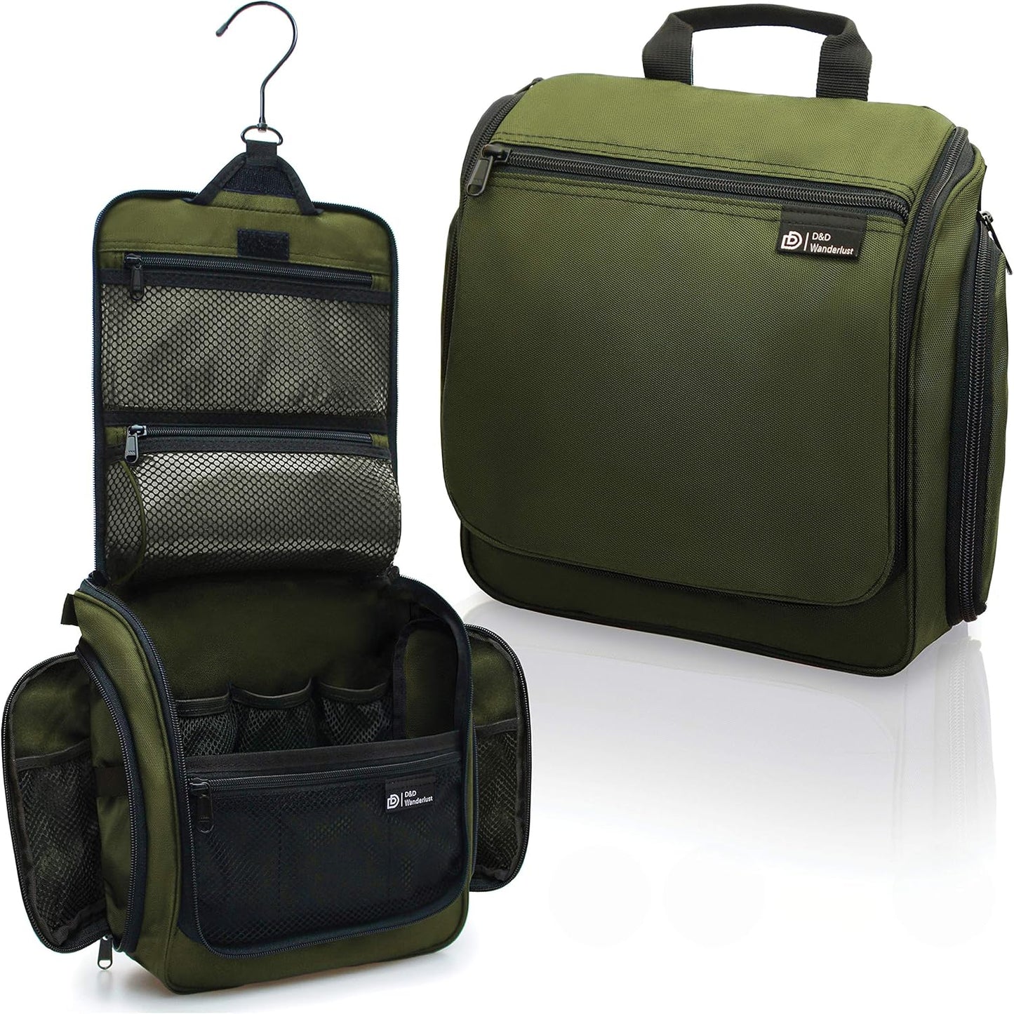 DD D&D Wanderlust D&D Hanging Travel Toiletry Bag for Men and Women – Cosmetics, Makeup and Toiletries Organizer Kit with 10 Compartments