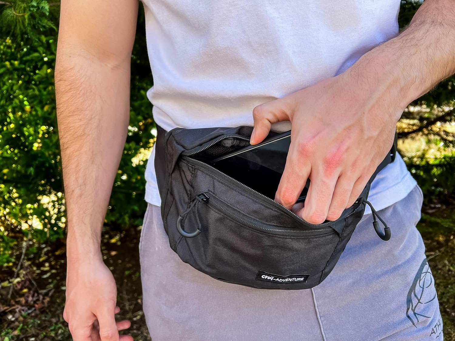 Men's Fanny Bag – Durable, Lightweight Waist Bag with Adjustable Strap & Multiple Zipper Pockets