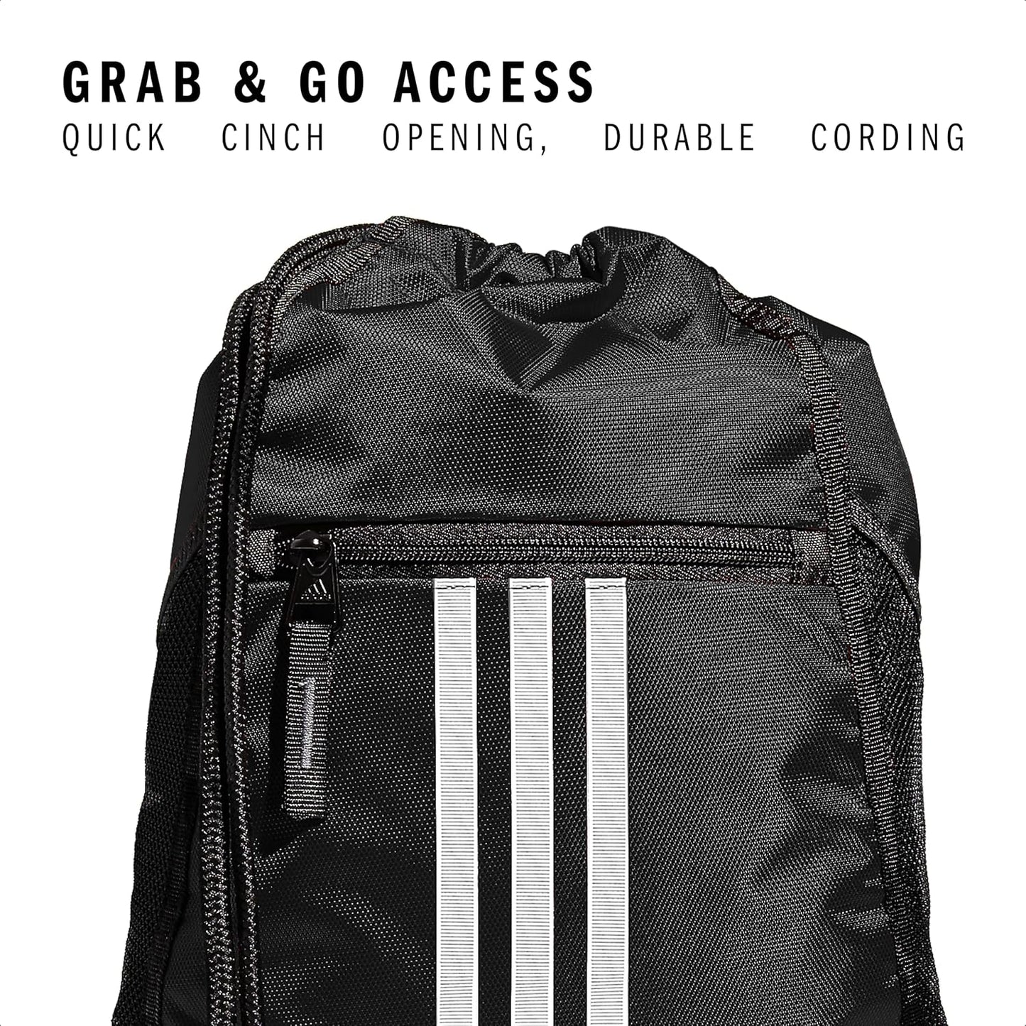adidas Alliance Sackpack – Drawstring Backpack Small Bag for Men and Women
