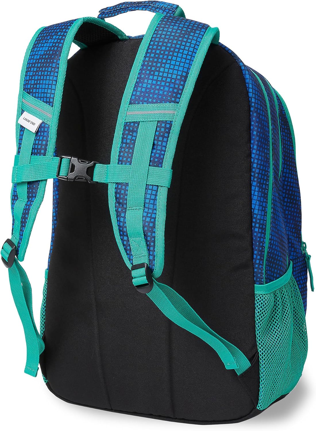 Lands' End Kids' ClassMate XL Backpack Bright Blue Sport Streak X-Large