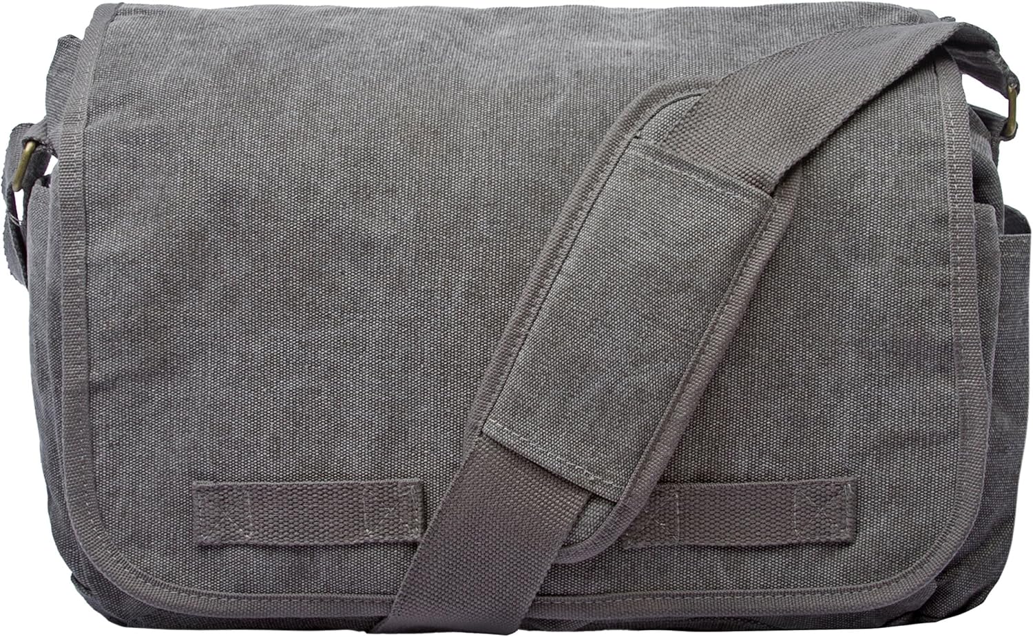 Sweetbriar Classic Vintage Messenger Bag - Original Heavyweight Cotton Canvas Shoulder Bag with
