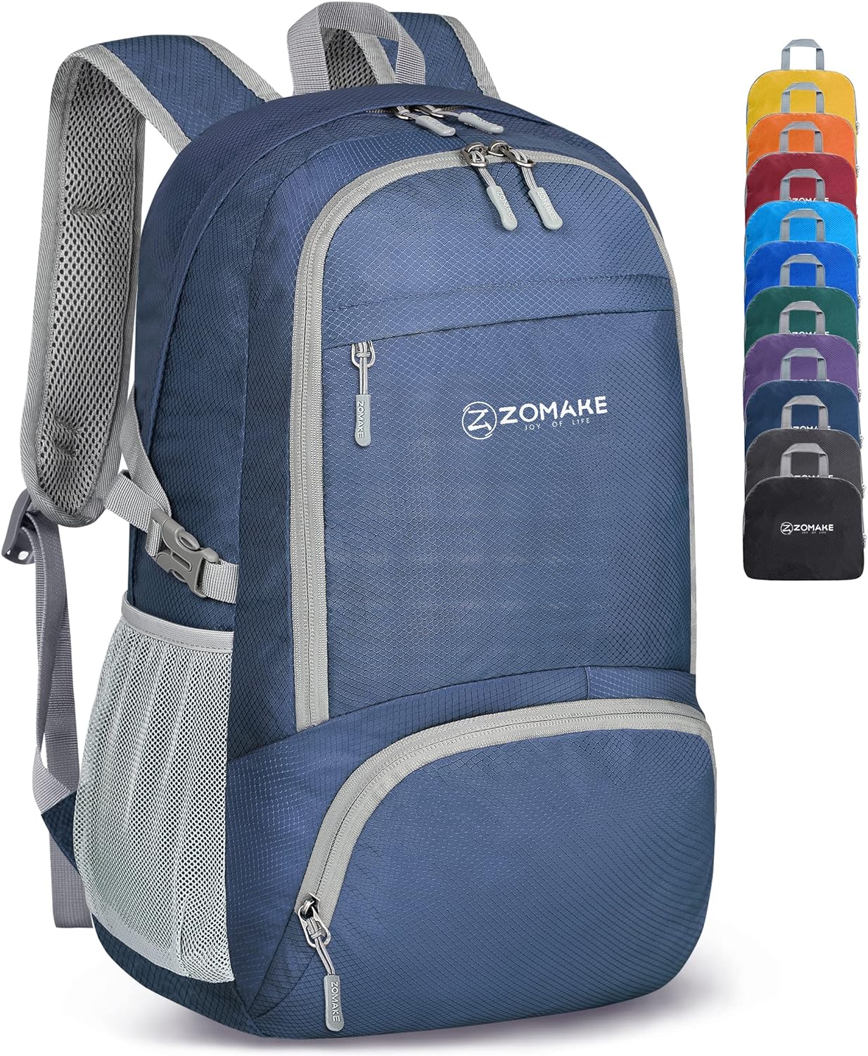 ZOMAKE Lightweight Packable Backpack 30L, Foldable Hiking Backpacks Water Resistant Compact Folding