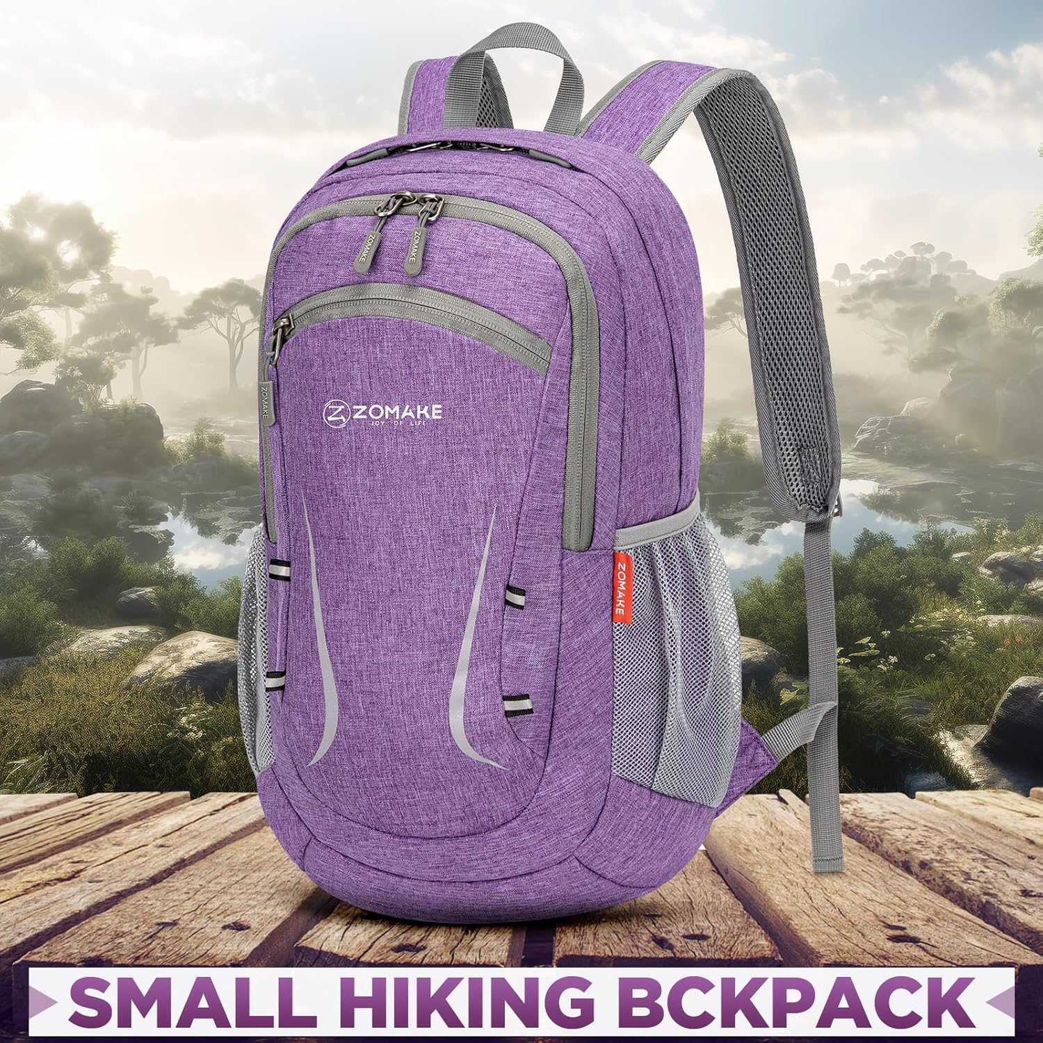 ZOMAKE Ultra Lightweight Packable Backpack 20L,Small Foldable Backpacks Hiking Water Resistant