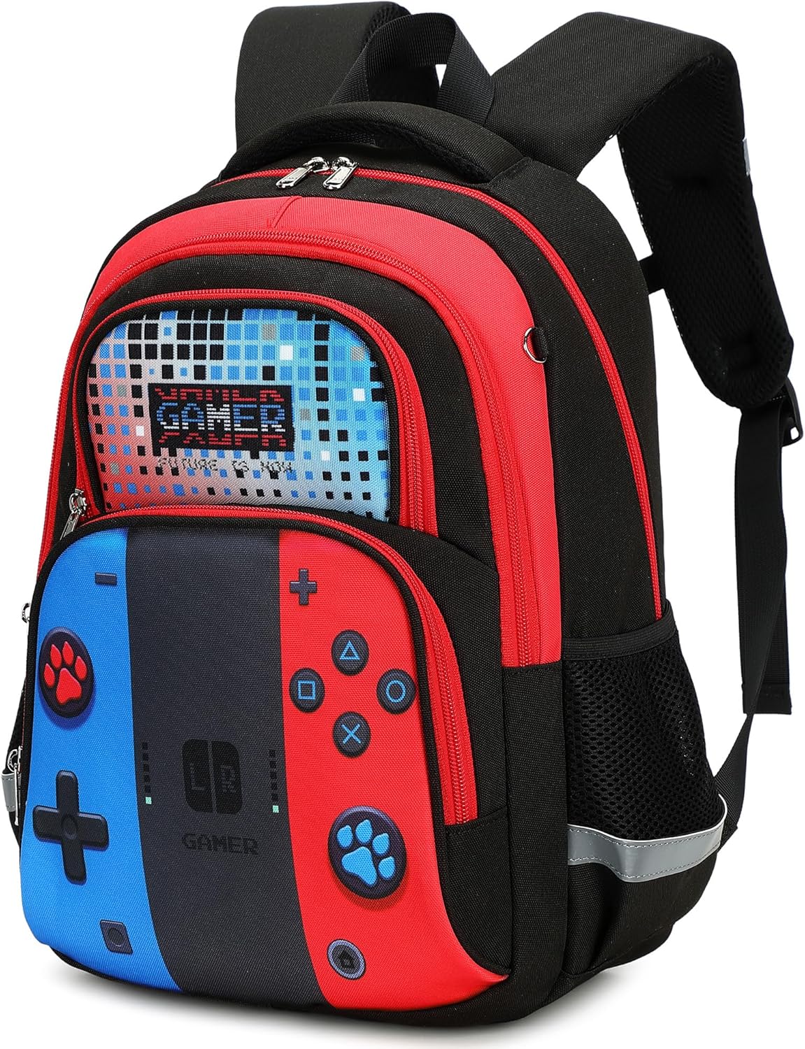 abshoo Cute Game School Backpack For Boys Elementary Kindergarten Kids School Bag (Gamer Black)