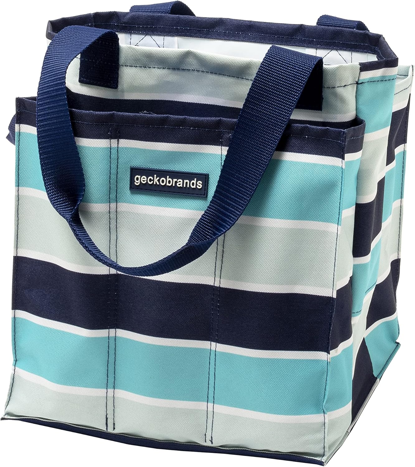 geckobrands 7 Pocket Market Tote Bags - Lightweight Multipurpose Organizer Pool Beach Travel