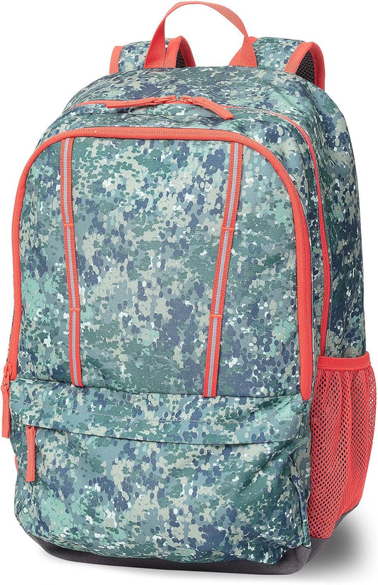 Lands' End Kids' ClassMate Backpack Dusty Olive Camo Large