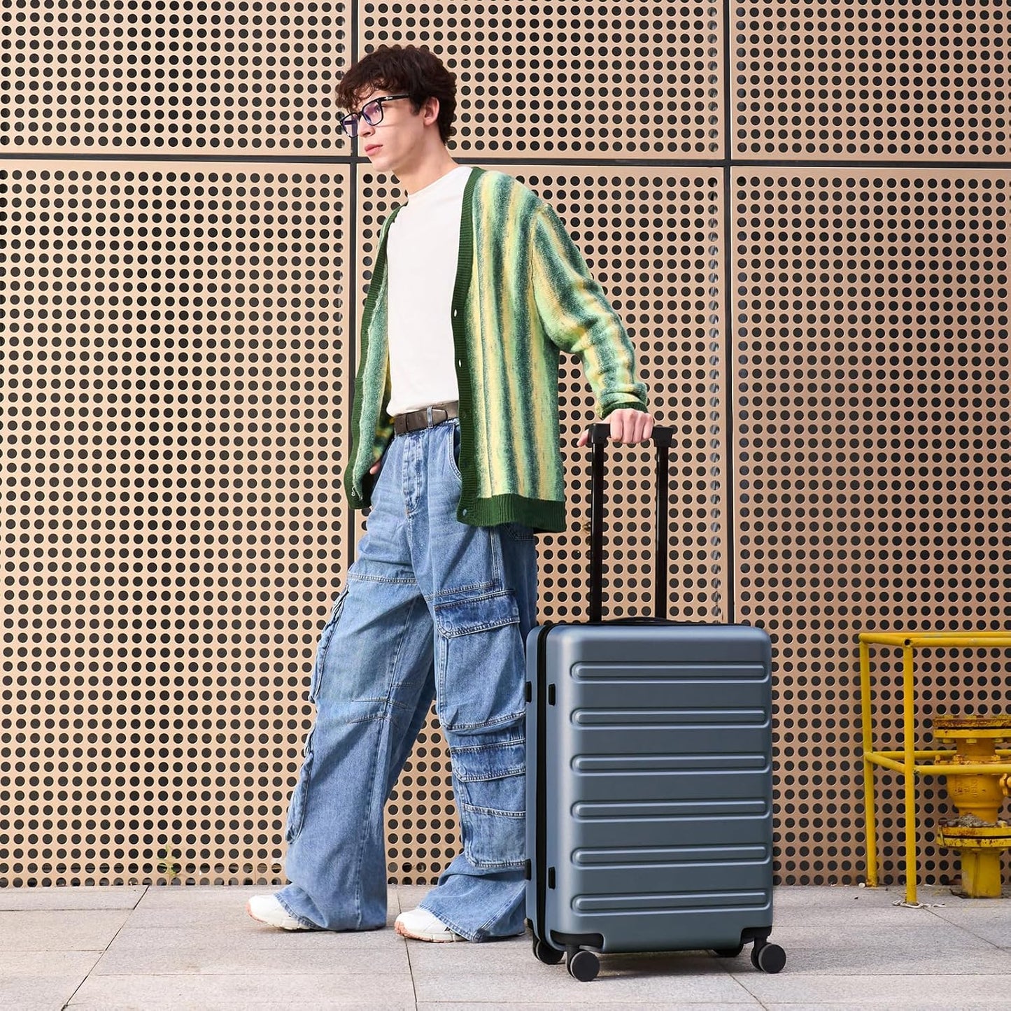 NINETYGO Large Checked Luggage 28 Inch, Checking In Luggage with Smooth Spinner Wheels, Expandable