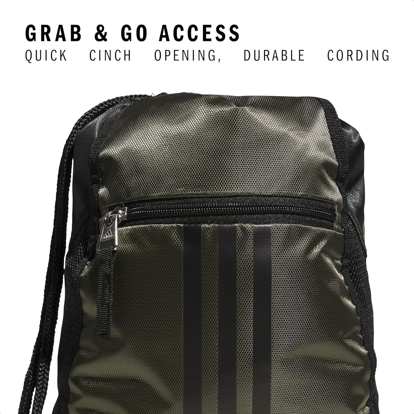 adidas Alliance Sackpack – Drawstring Backpack Small Bag for Men and Women