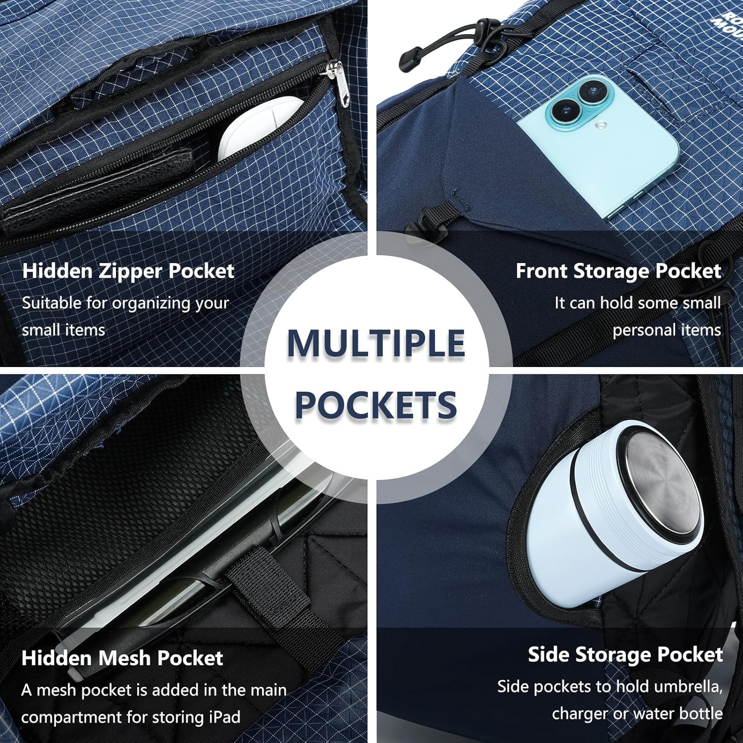 20l Hiking Backpack For Women&Men, Water Resistant Daypack Backpacks, Foldable & Packable Hiking
