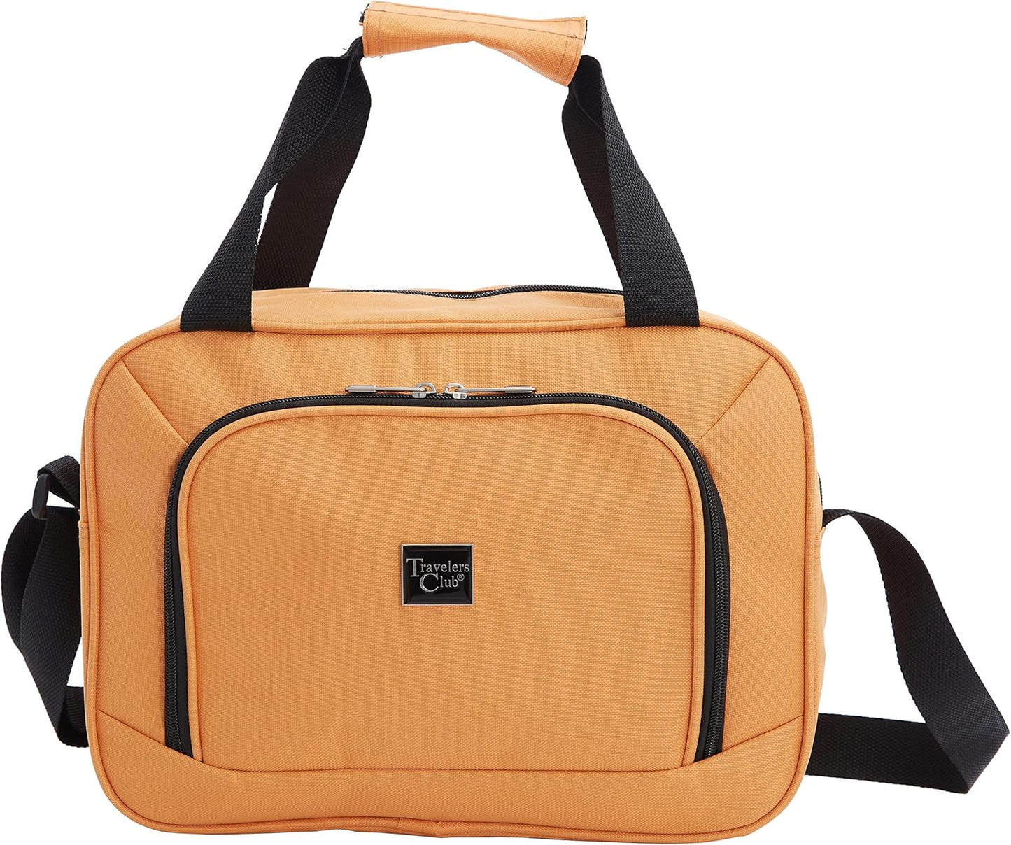 Travelers Club Midtown Hardside Luggage Travel, Butterscotch, 4-Piece Set