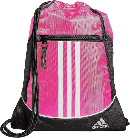 adidas Alliance Sackpack – Drawstring Backpack Small Bag for Men and Women