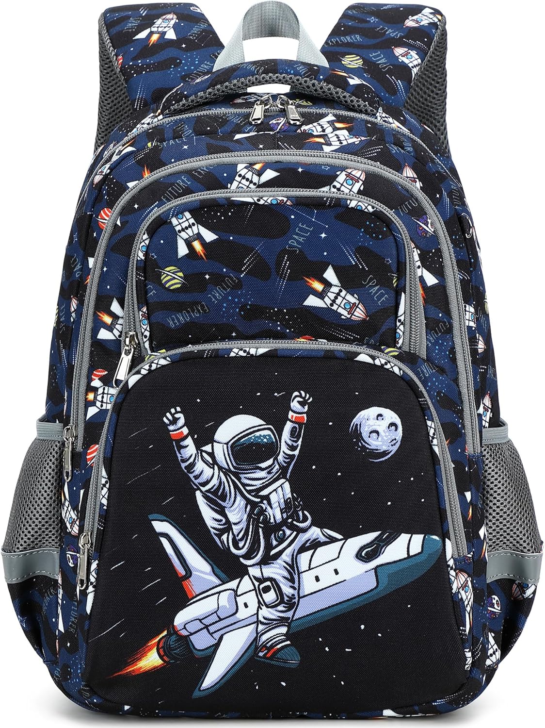 abshoo Cute Astronaut School Backpack For Boys Elementary Kindergarten Kids School Bag (Astronaut Navy Black)