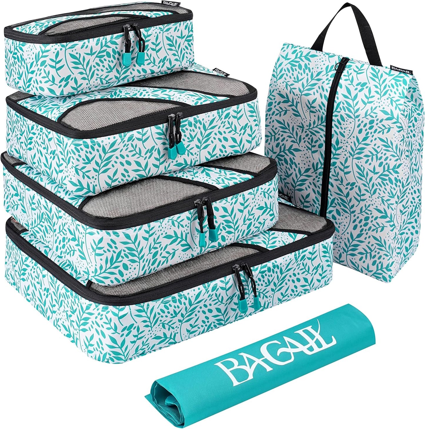 BAGAIL 6 Set Packing Cubes,Travel Luggage Packing Organizers