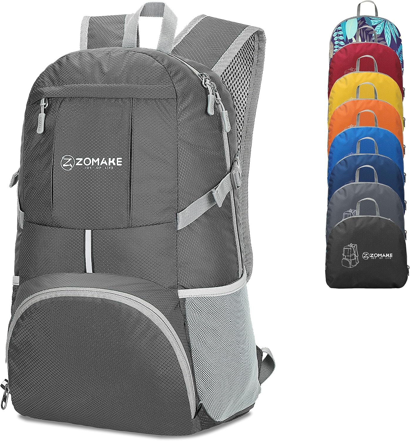 ZOMAKE Lightweight Packable Backpack 35L, Light Foldable Backpacks Water Resistant Collapsible