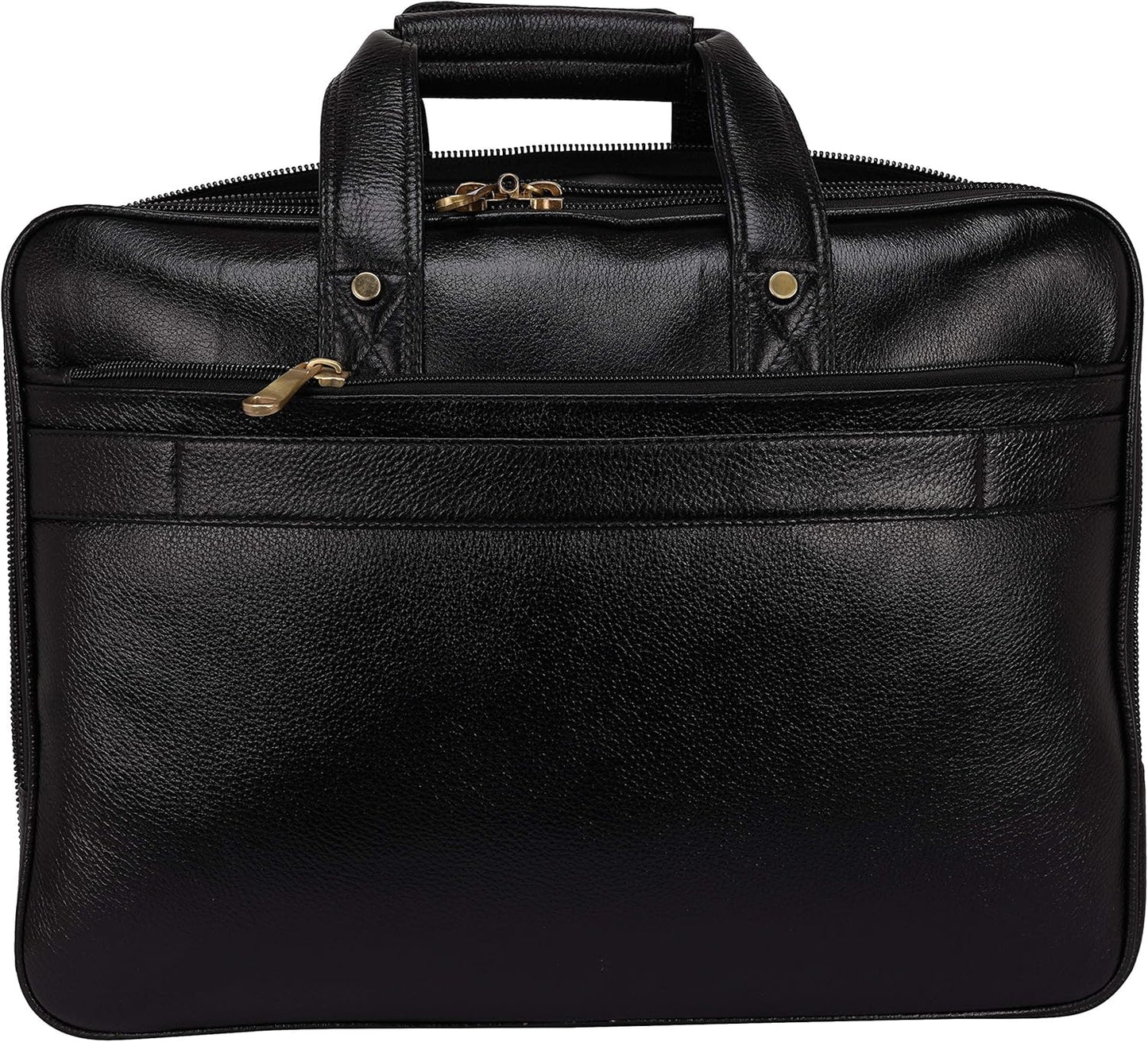 Full Grain Leather 16 Inch briefcases Laptop Messenger Bags for Men and Women Expandable Business Bag Leather Satchel Bags