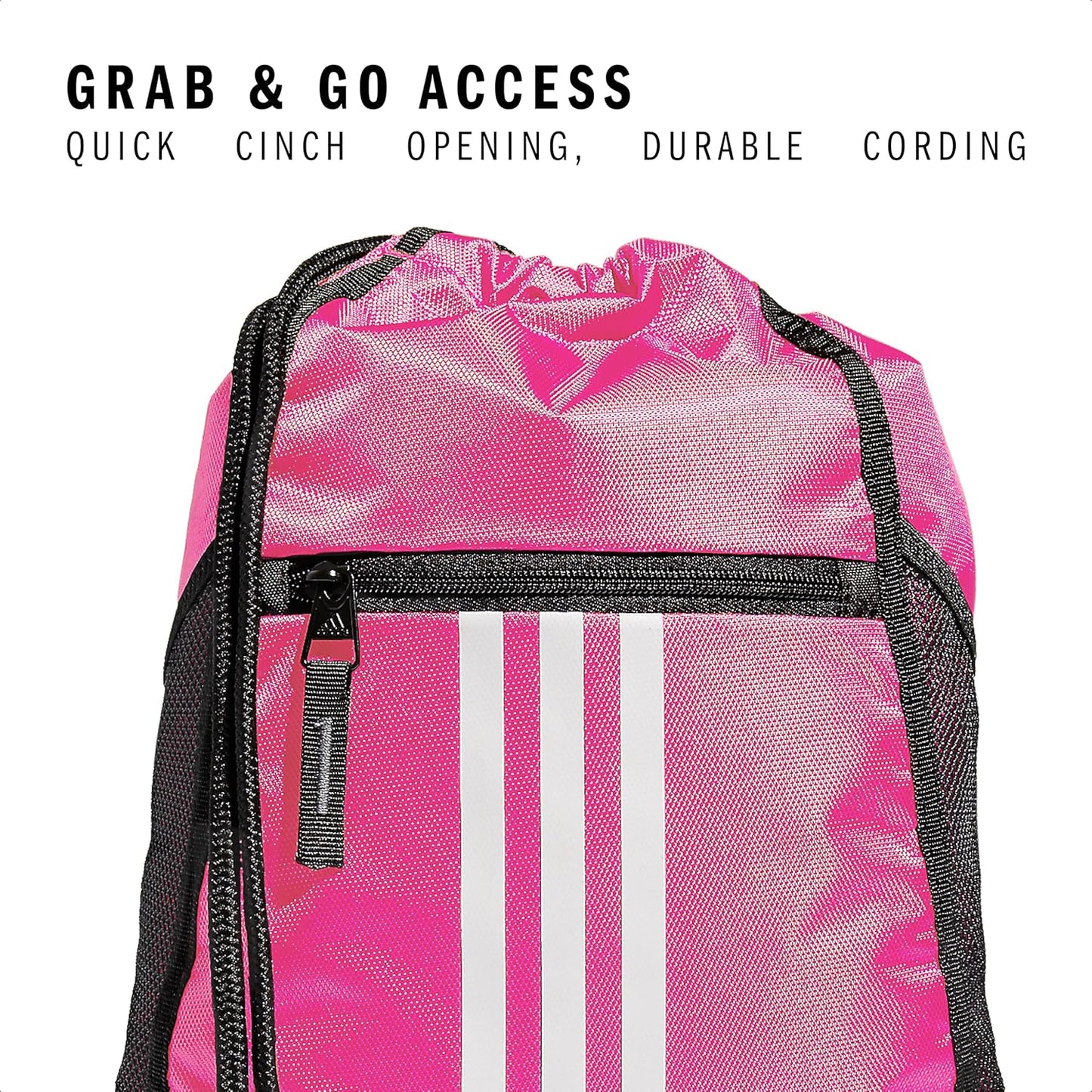 adidas Alliance Sackpack – Drawstring Backpack Small Bag for Men and Women
