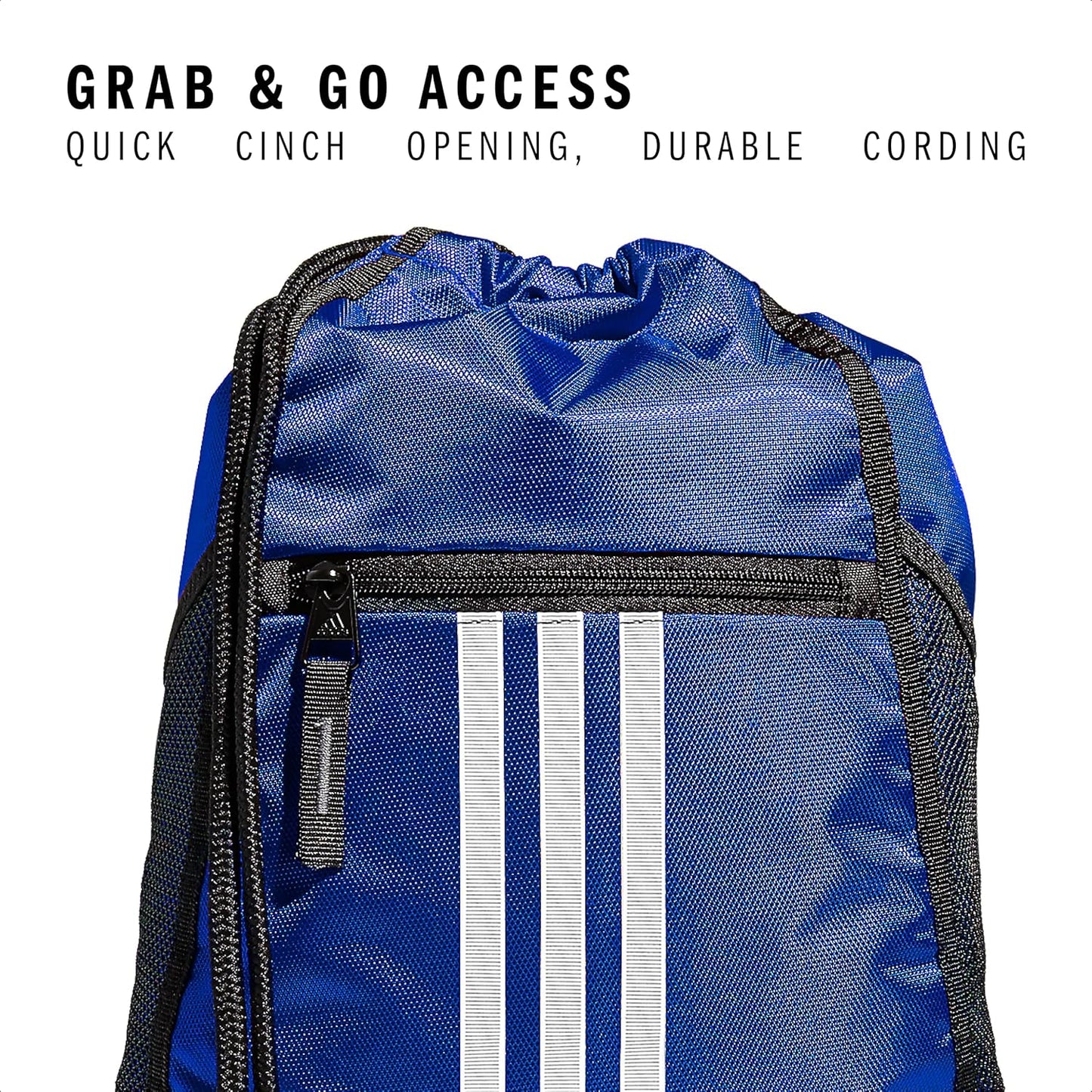 adidas Alliance Sackpack – Drawstring Backpack Small Bag for Men and Women