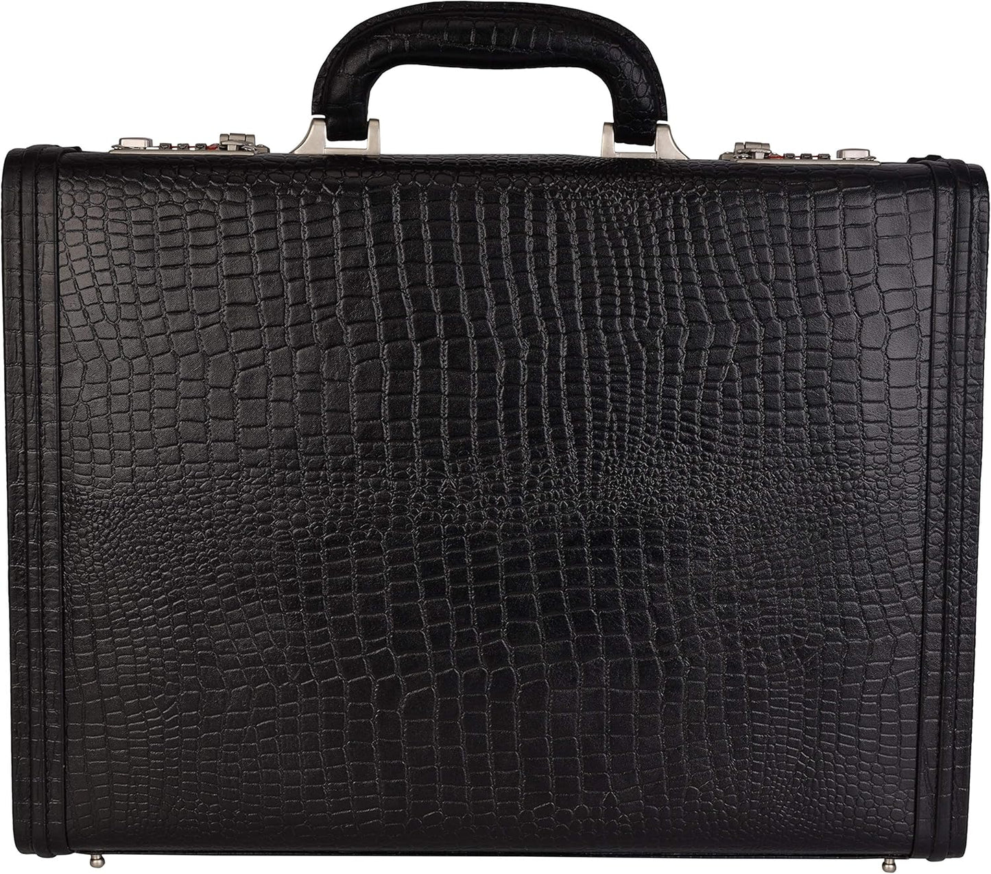 Full Grain Leather Briefcase Attache Case For Unisex Size L17xW3xH12 Inches Briefcase Bag