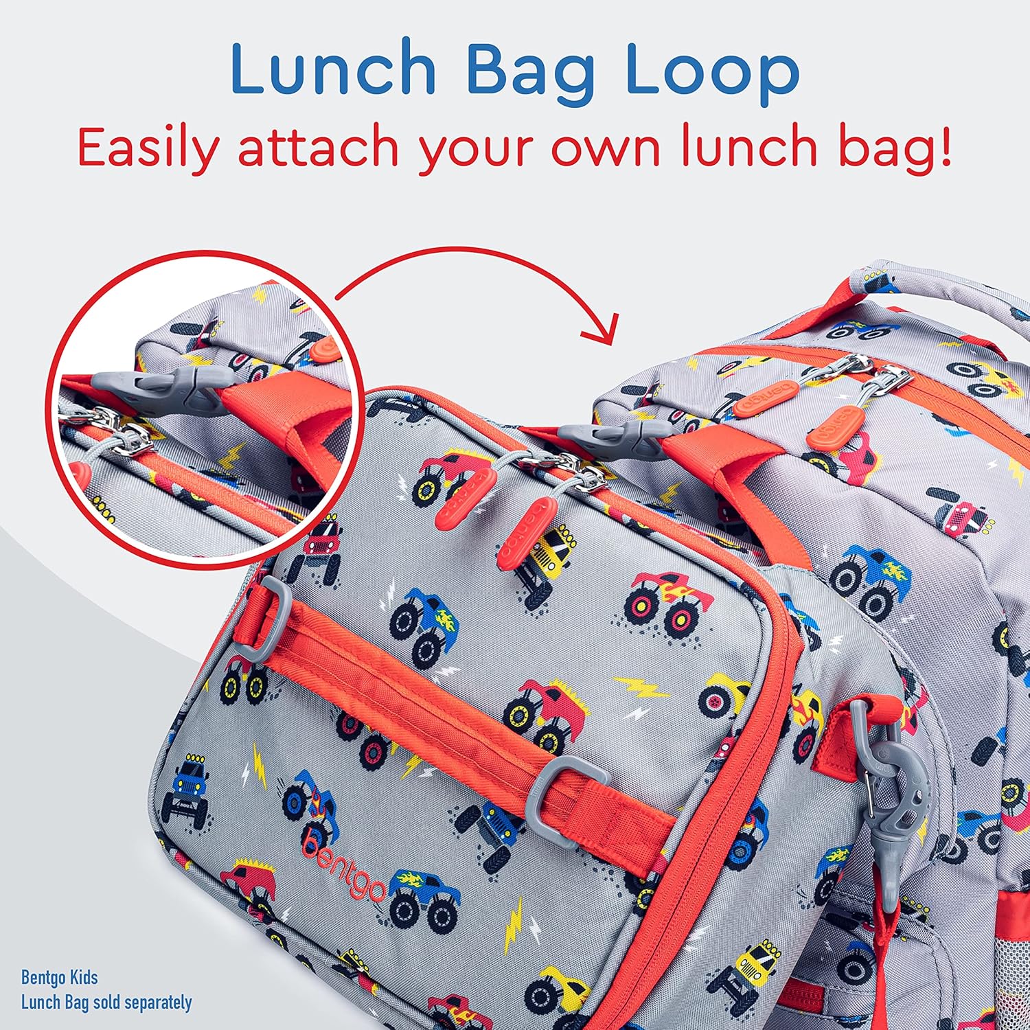 Bentgo Kids Backpack - Lightweight 14” Backpack in Fun Prints for School, Travel, & Daycare, Ideal