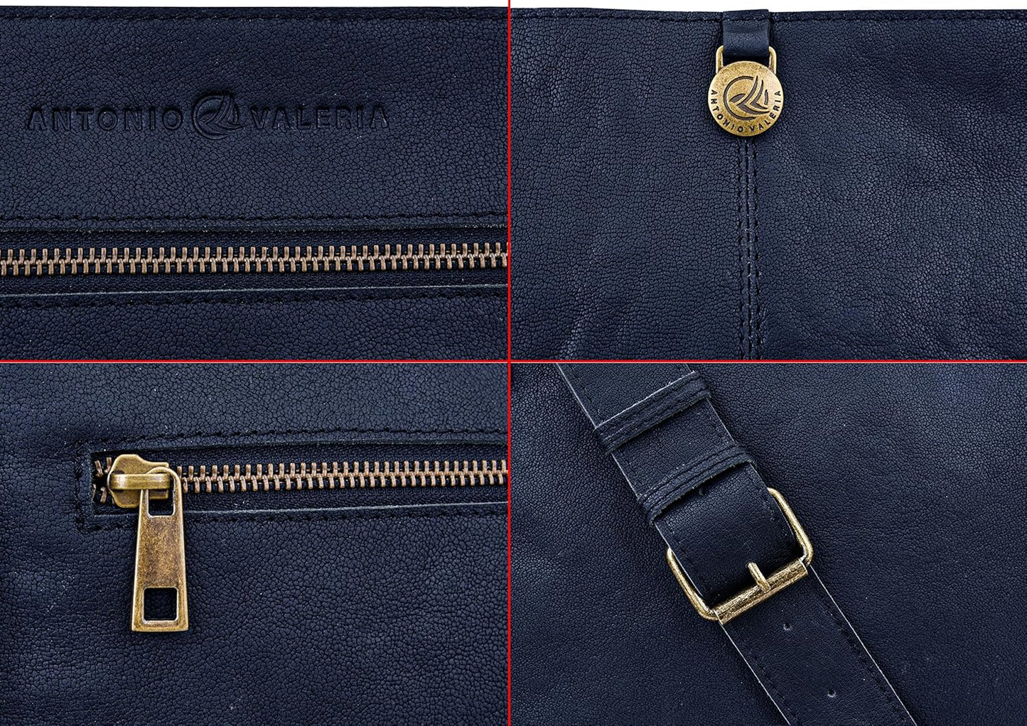 ANTONIO VALERIA Austin Premium Leather Messenger Bag for Men
