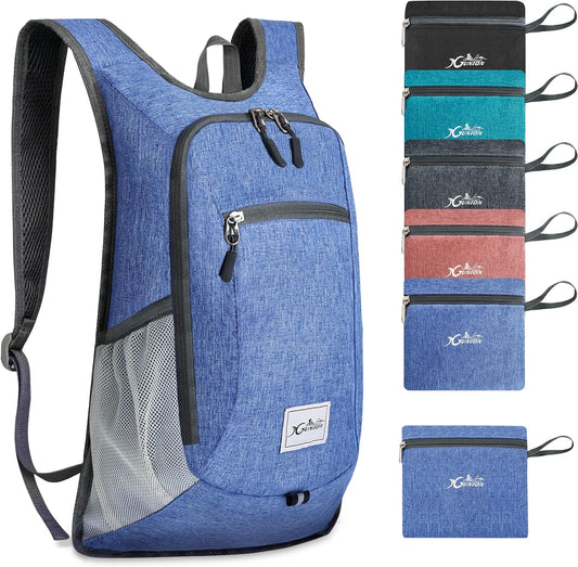 Hiking Backpack 10L Small Travel Lightweight Daypack Foldable Hiking Packable Camping Hiking Backpacks for Women Men (Sky Blue)
