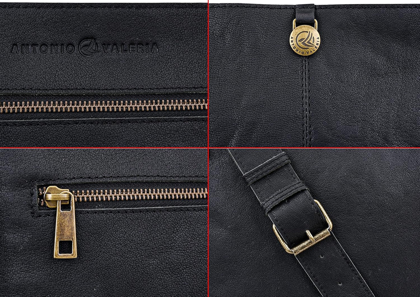 ANTONIO VALERIA Austin Premium Leather Messenger Bag for Men