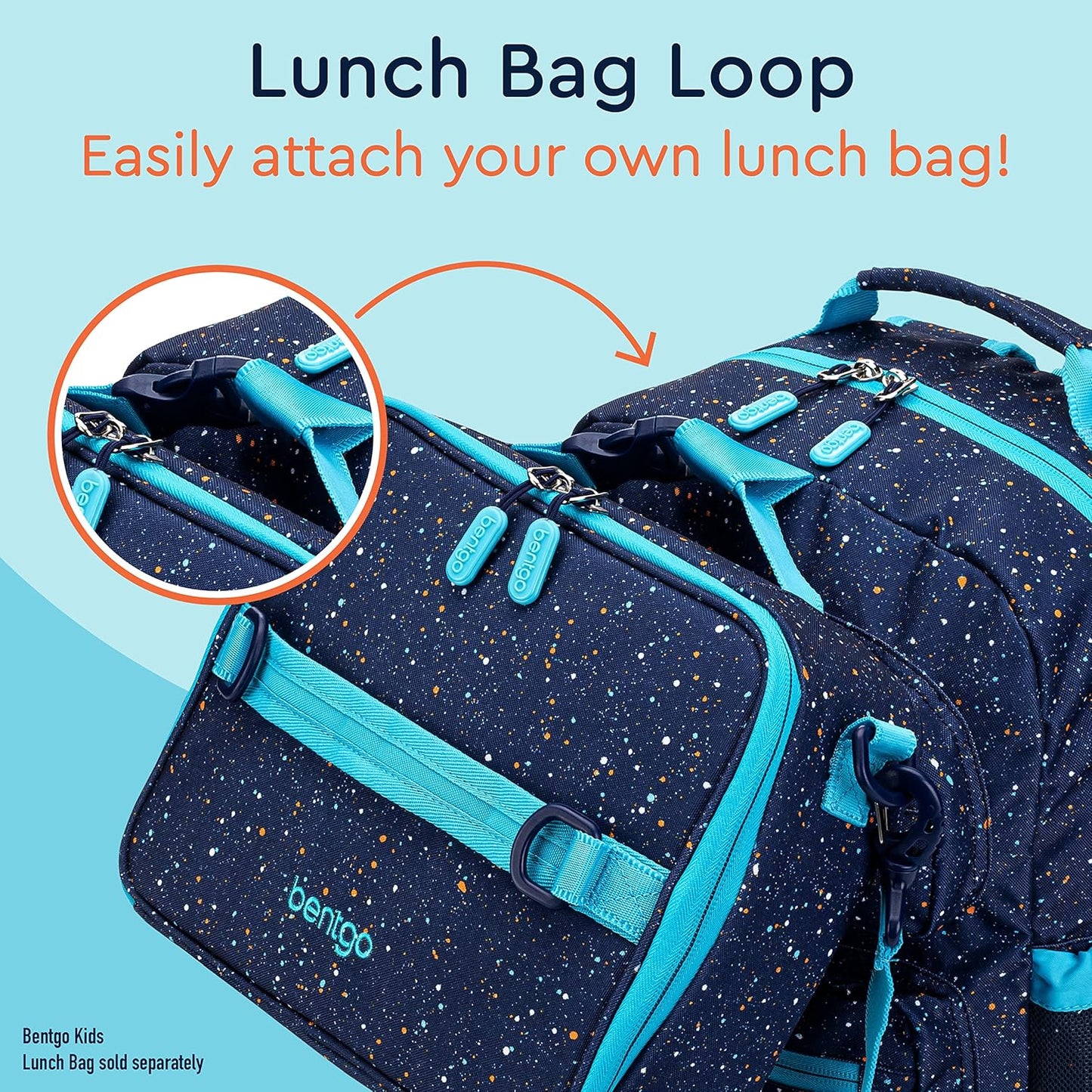 Bentgo Kids Confetti Backpack - Lightweight 14” Backpack for School, Travel & Daycare, Ideal for