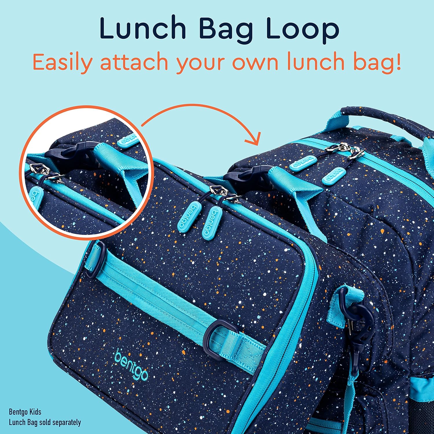 Bentgo Kids Confetti Backpack - Lightweight 14” Backpack for School, Travel & Daycare, Ideal for